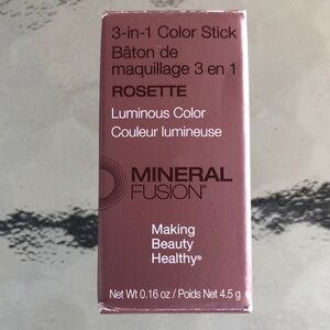 Mineral Fusion 3-in-1 Color Stick, Instant Color Pop and Blush for Cheeks, Cream